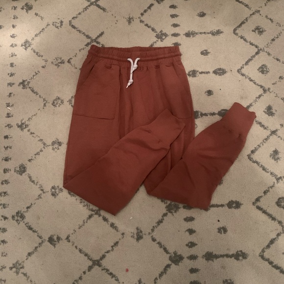 Women's Rust Drawstring Joggers - Picture 5 of 8